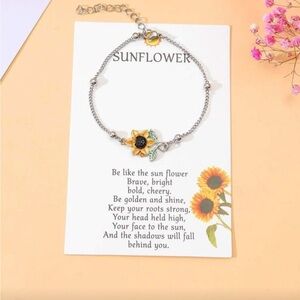 ⚠️Clearance Sunflower Silver Bracelet